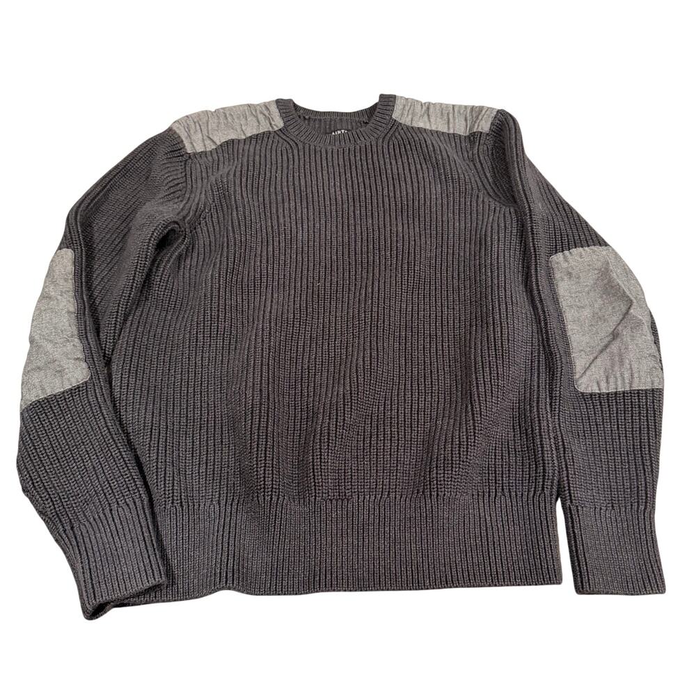 All Saints Grey Knit Men's Sweater Size Medium